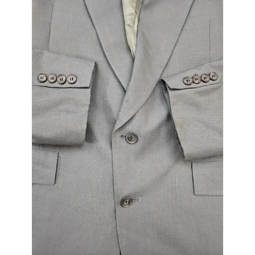 Vintage Christian Dior Monsieur Blazer men's 44r NO SIZE TAG Blue USA Tailored